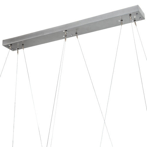 72" Long Anillo 3 Ring Cascading Pendant by Meyda Lighting