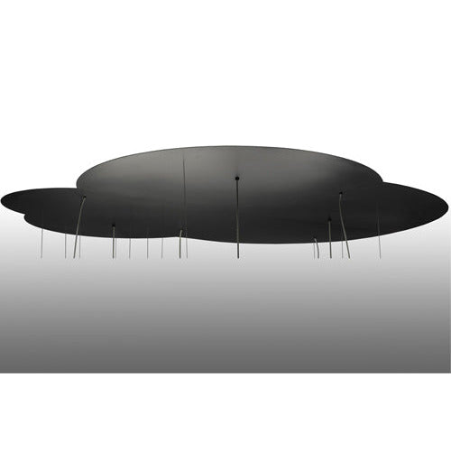 84" Wide Anillo Uno Bola 4 Ring LED Cascading Pendant by Meyda Lighting
