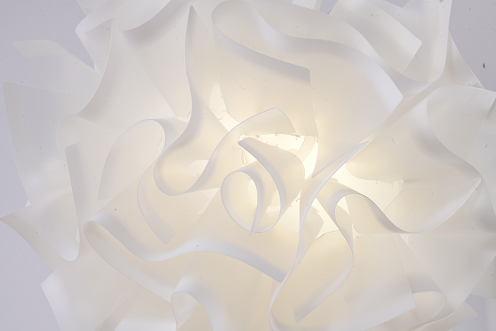White Acrylic Chandelier
