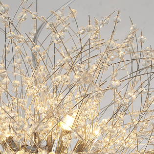 Clear Crystal Firework Chandelier