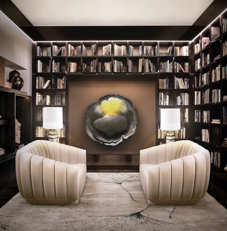 BLOOM WALL Fire - Wiggins ChandelierBrabbuWiggins ChandelierFireplace