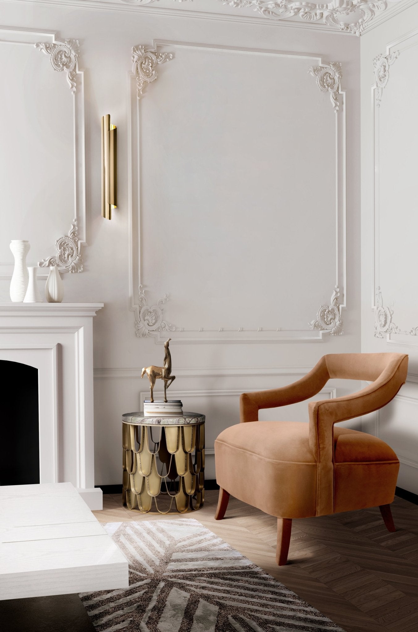 Koi II Side Table - Wiggins ChandelierBrabbuWiggins ChandelierSide Table