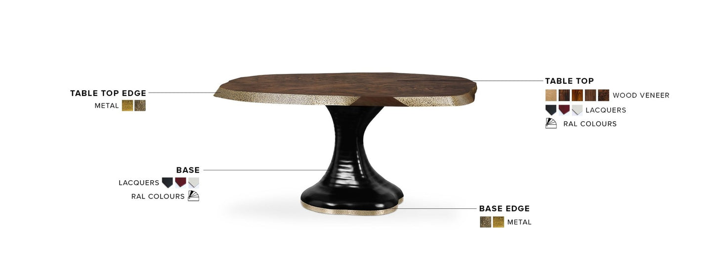 Plateau II Dining Table - Wiggins ChandelierBrabbuWiggins ChandelierDining Table
