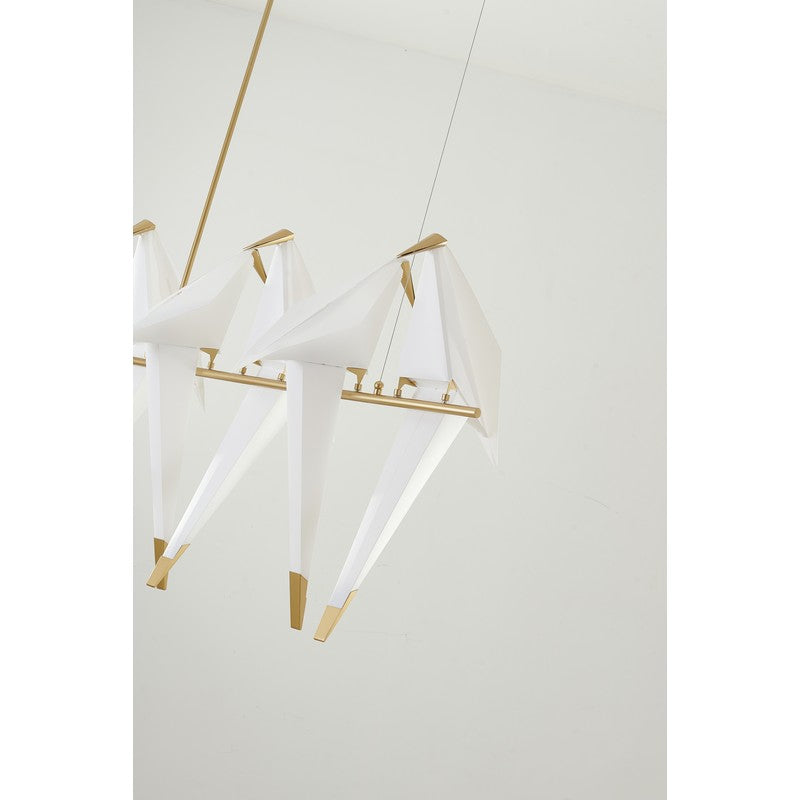 White Bird LED Chandelier