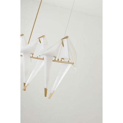White Bird LED Chandelier