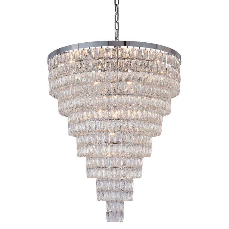 Seven-Tier Chandelier with Crystals