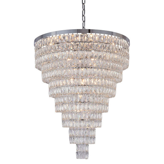 Seven-Tier Chandelier with Crystals