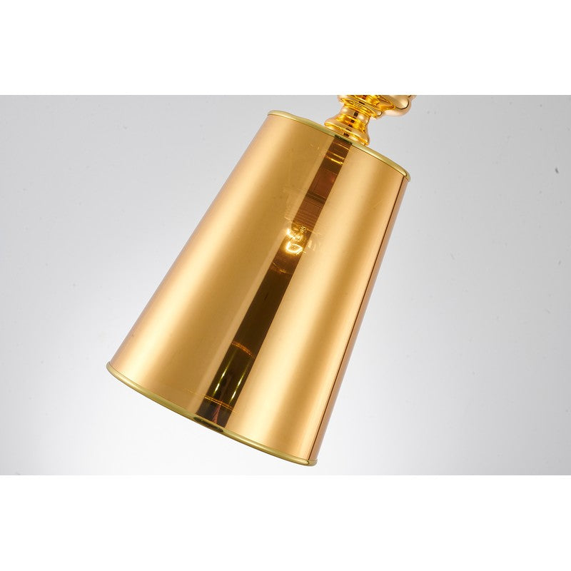 Polished Gold/Chrome Single Pendant Light