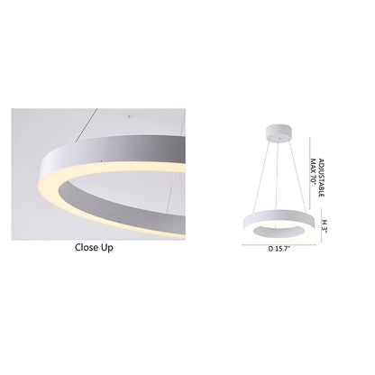 Modern Halo Round LED Chandelier