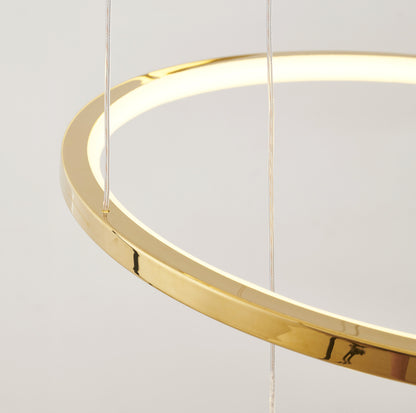 Six Ring Halo Chandelier