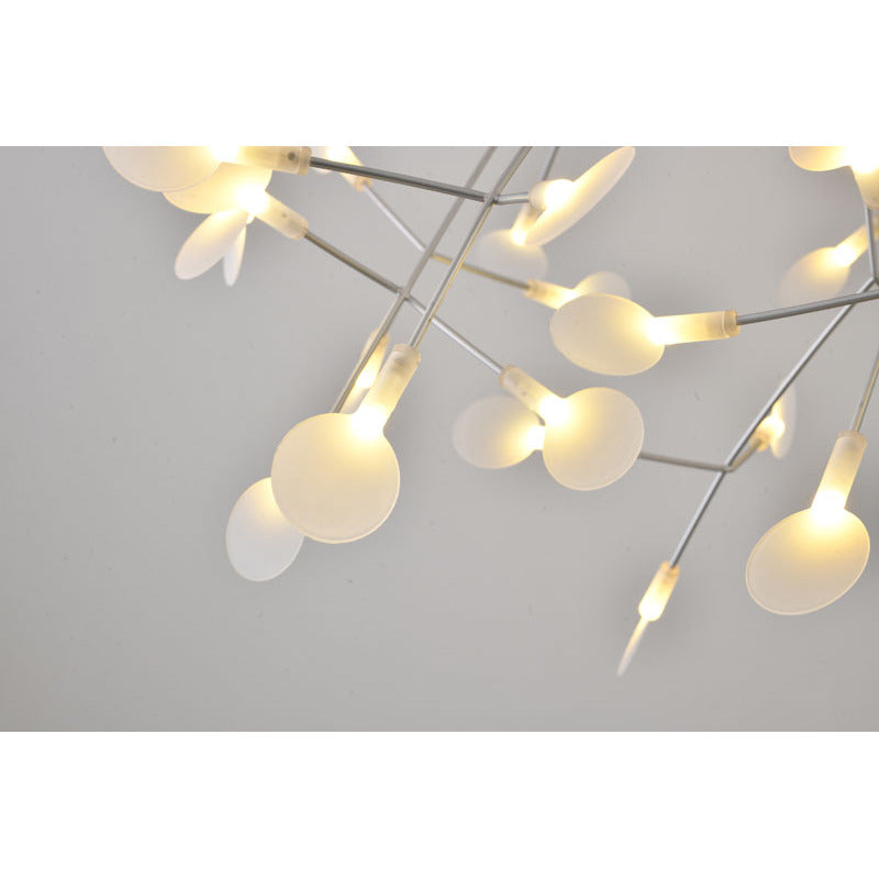 LED Petal Chandelier With Frosted Acrylic Diffusers