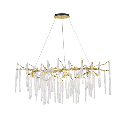 Solid Brass Adjustable Aluminum Chandelier