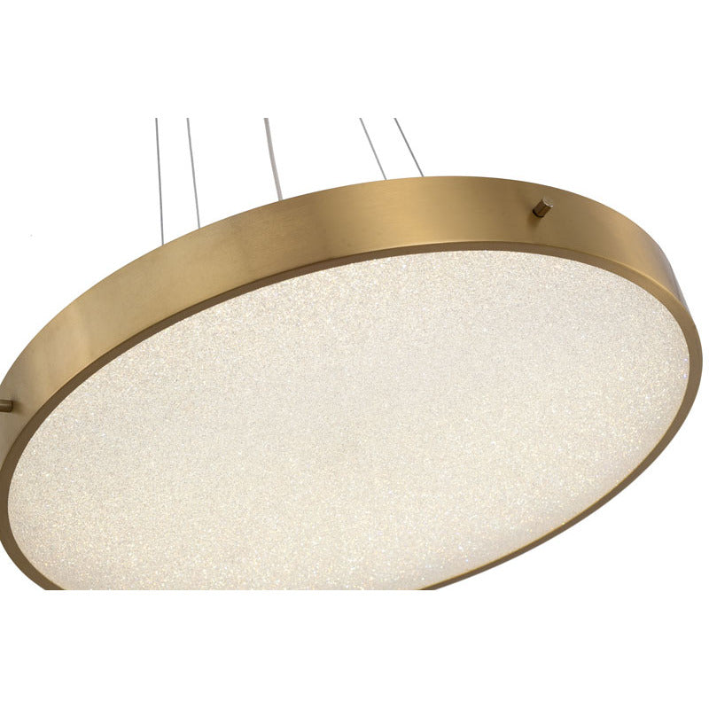 LED Chandelier With A Clear Acrylic Beaded Diffuser