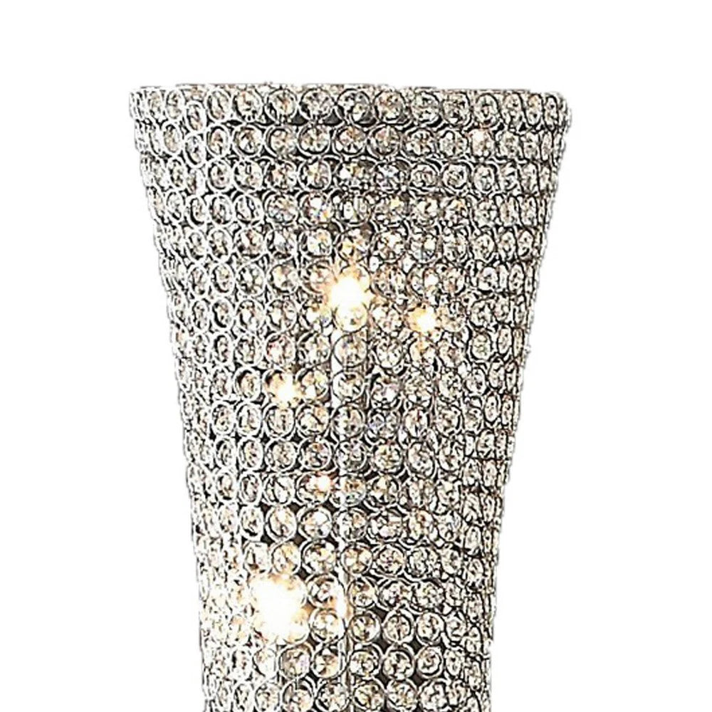 Silver Subtle Curve Floor Lamp