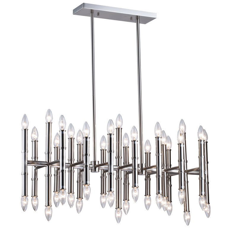 Bamboo Pipe LED Light Chandelier