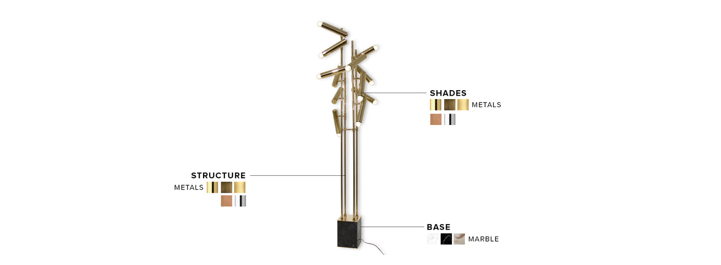 Cypres Floor Lamp by Brabbu