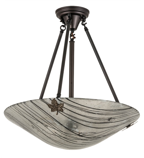 Branches Fused Glass Ceiling Fixture | 24" High by Meyda Lighting
