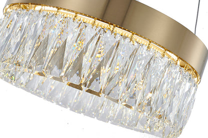 Gold LED Crystal Chandelier