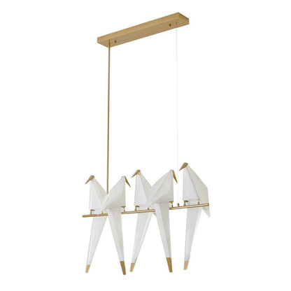 White Bird LED Chandelier