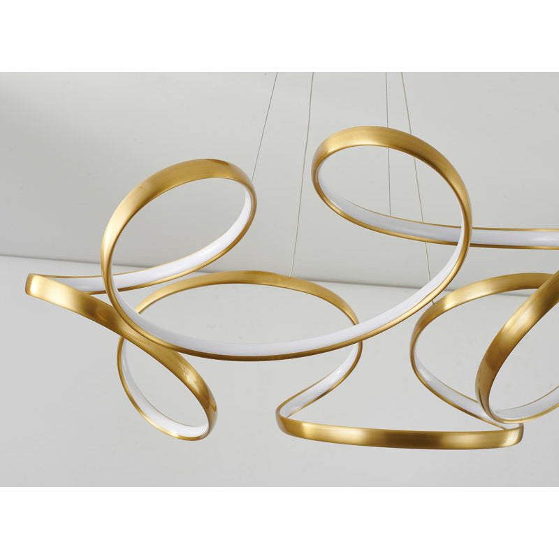 Aluminium Clustered LED Chandelier with White Acrylic Diffuser