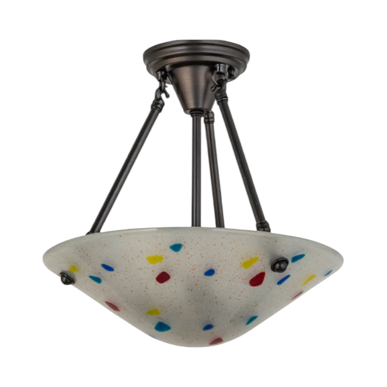 14"W Metro Fusion Davis Semi-Flushmount