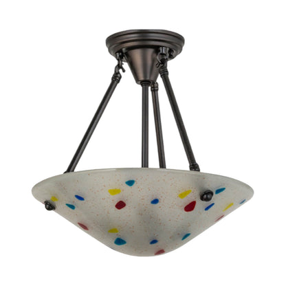 14"W Metro Fusion Davis Semi-Flushmount