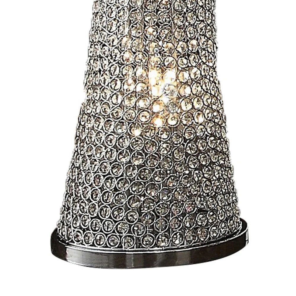 Silver Subtle Curve Floor Lamp