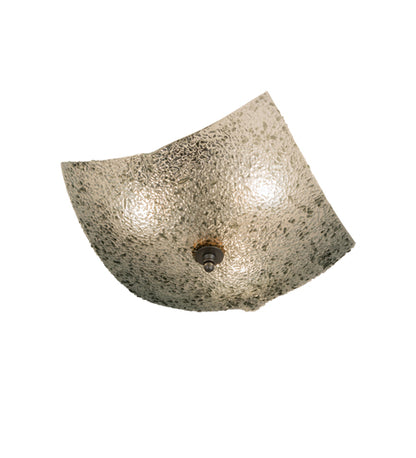 Peacock Fused Glass V Sconce | Iridescent Bas Relief Design by Meyda Lighting