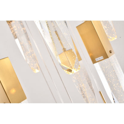 Chrome Metal Frame Chandelier