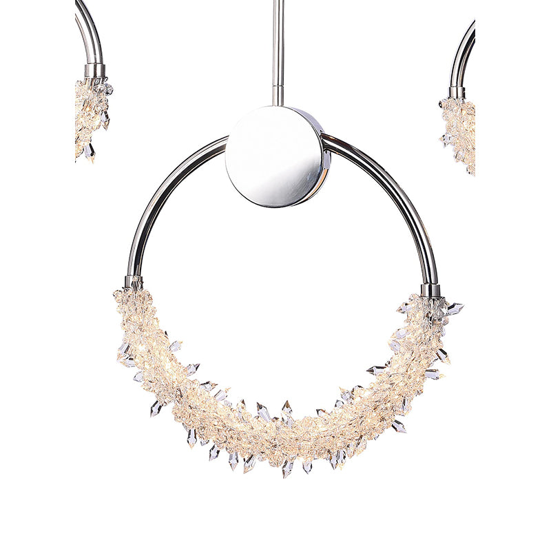 LED Crystal Ring Chandelier