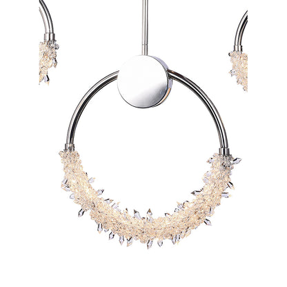 LED Crystal Ring Chandelier
