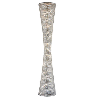 Clear Crystal Beaded Floor Lamp