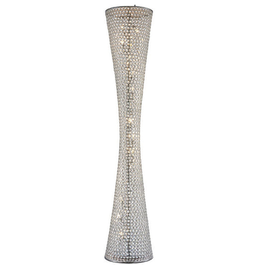 Clear Crystal Beaded Floor Lamp