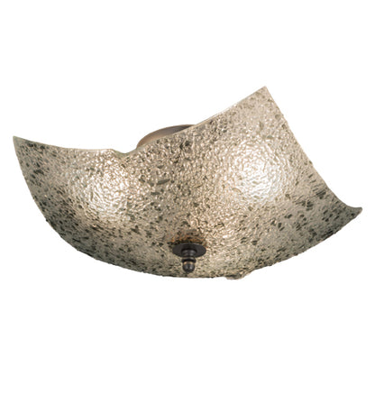 Peacock Fused Glass V Sconce | Iridescent Bas Relief Design by Meyda Lighting