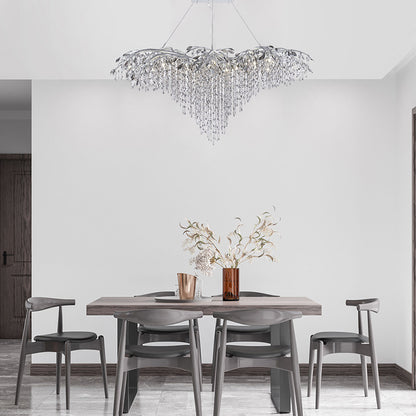 Antique Silver Branch Chandelier
