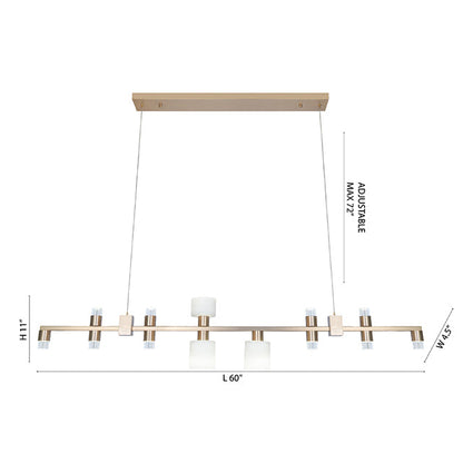 Metal & Glass LED Chandelier