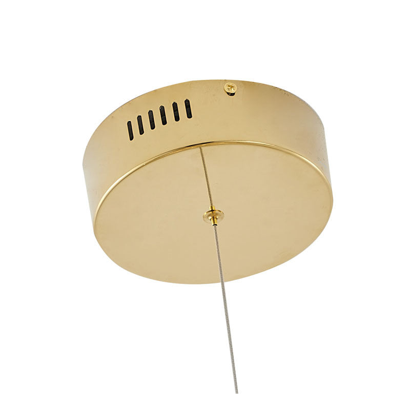 Gold LED Chandelier with Acrylic Diffusers