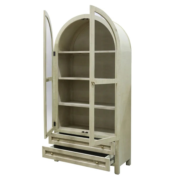 Cream Meridian Display Cabinet