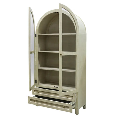 Cream Meridian Display Cabinet