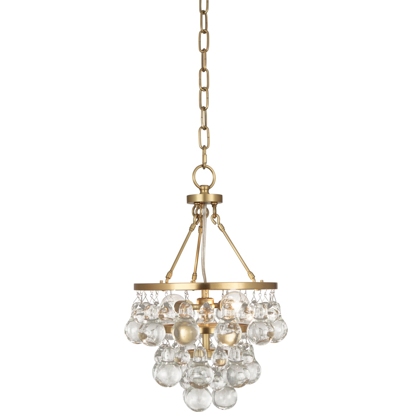 Bling Pendant Polished Nickel/Antique Brass