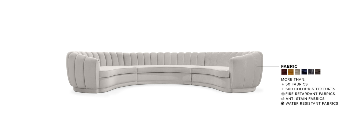 Pearl Round Three Sofa