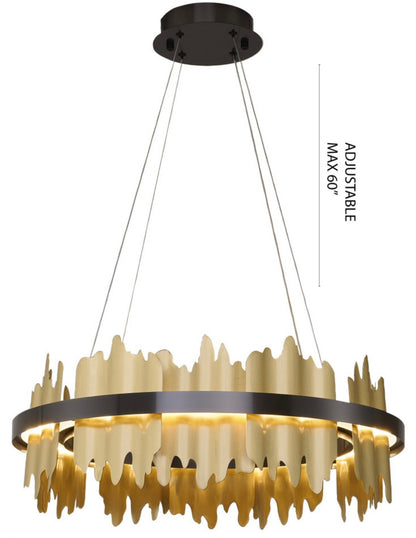 Modern Black & Copper LED Light