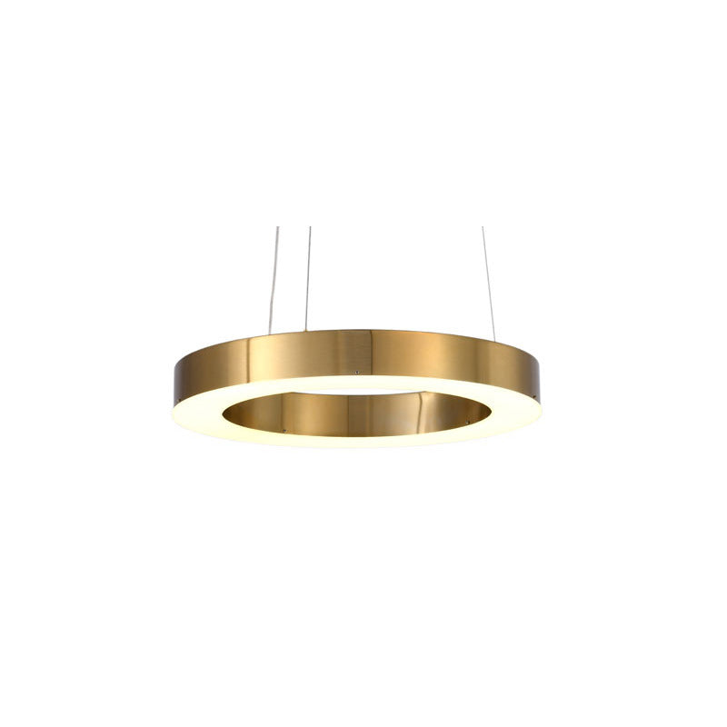 Gold Single Ring LED Chandelier