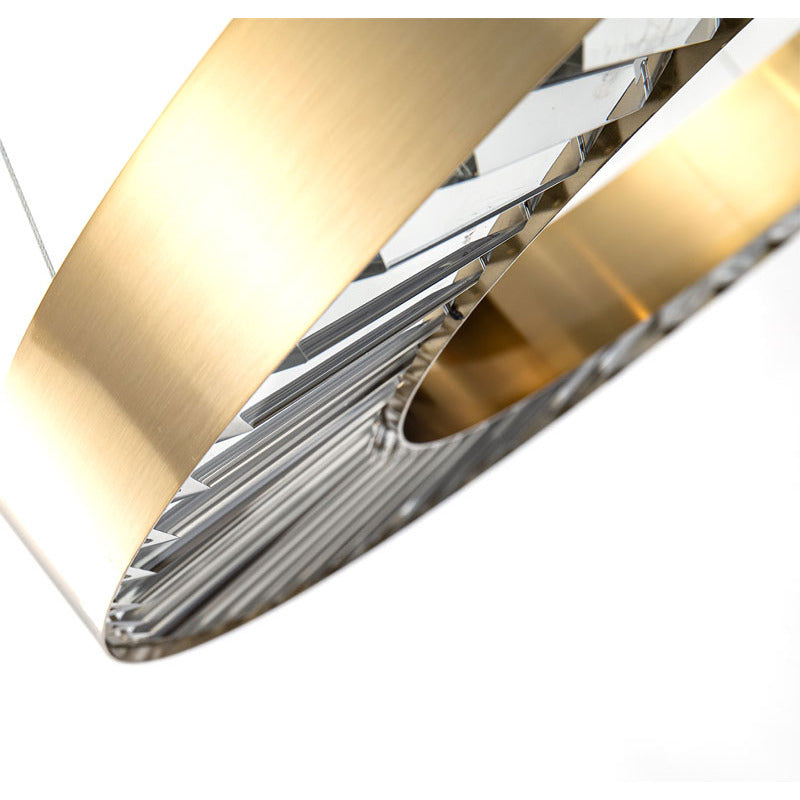 Gold Single Ring LED Chandelier