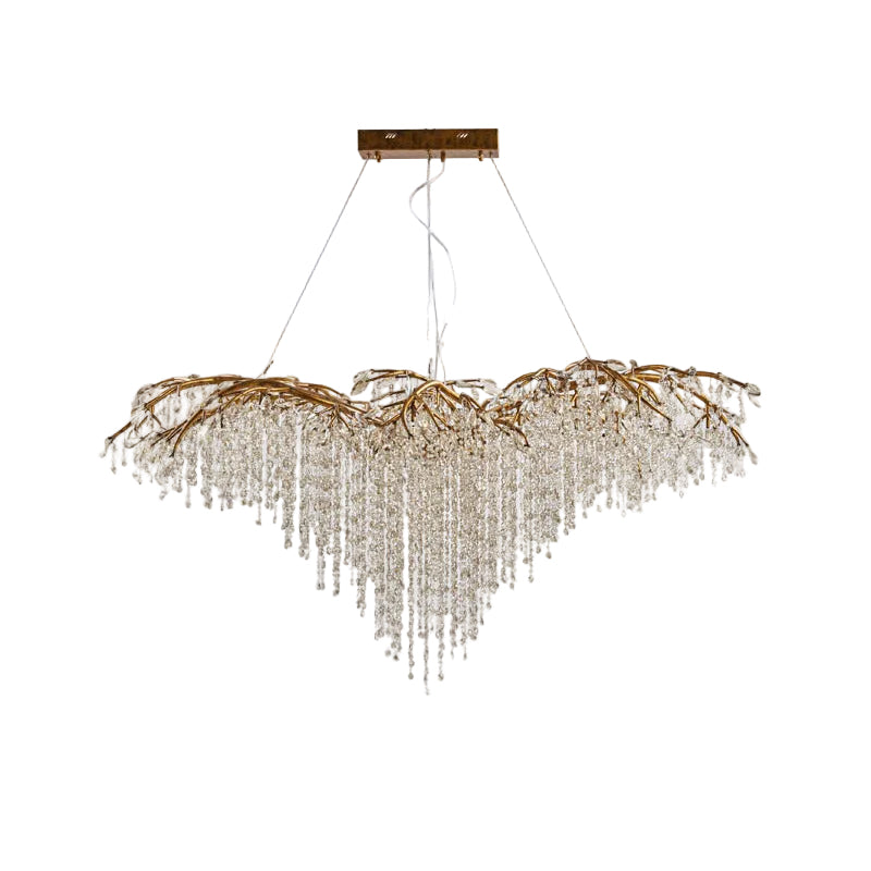 Antique Silver Branch Chandelier