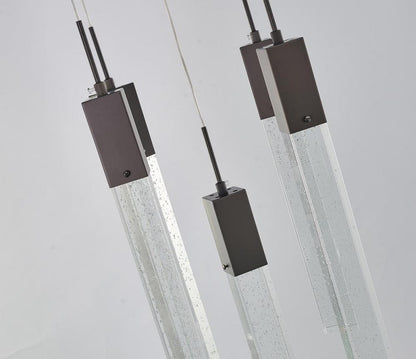 Flushed Black Gun Metal Frame Chandelier