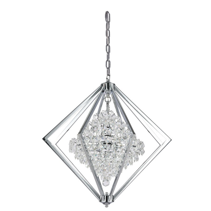 Clear Crystal Bush Chandelier With A Diamond