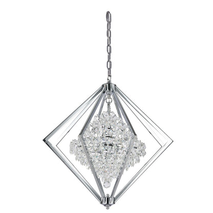 Clear Crystal Bush Chandelier With A Diamond
