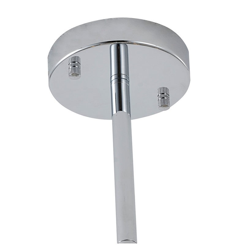 Elegant Iron Frame with Smoke Glass Shades & Adjustable Hanging Rods