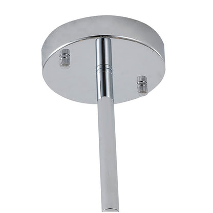 Elegant Iron Frame with Smoke Glass Shades & Adjustable Hanging Rods